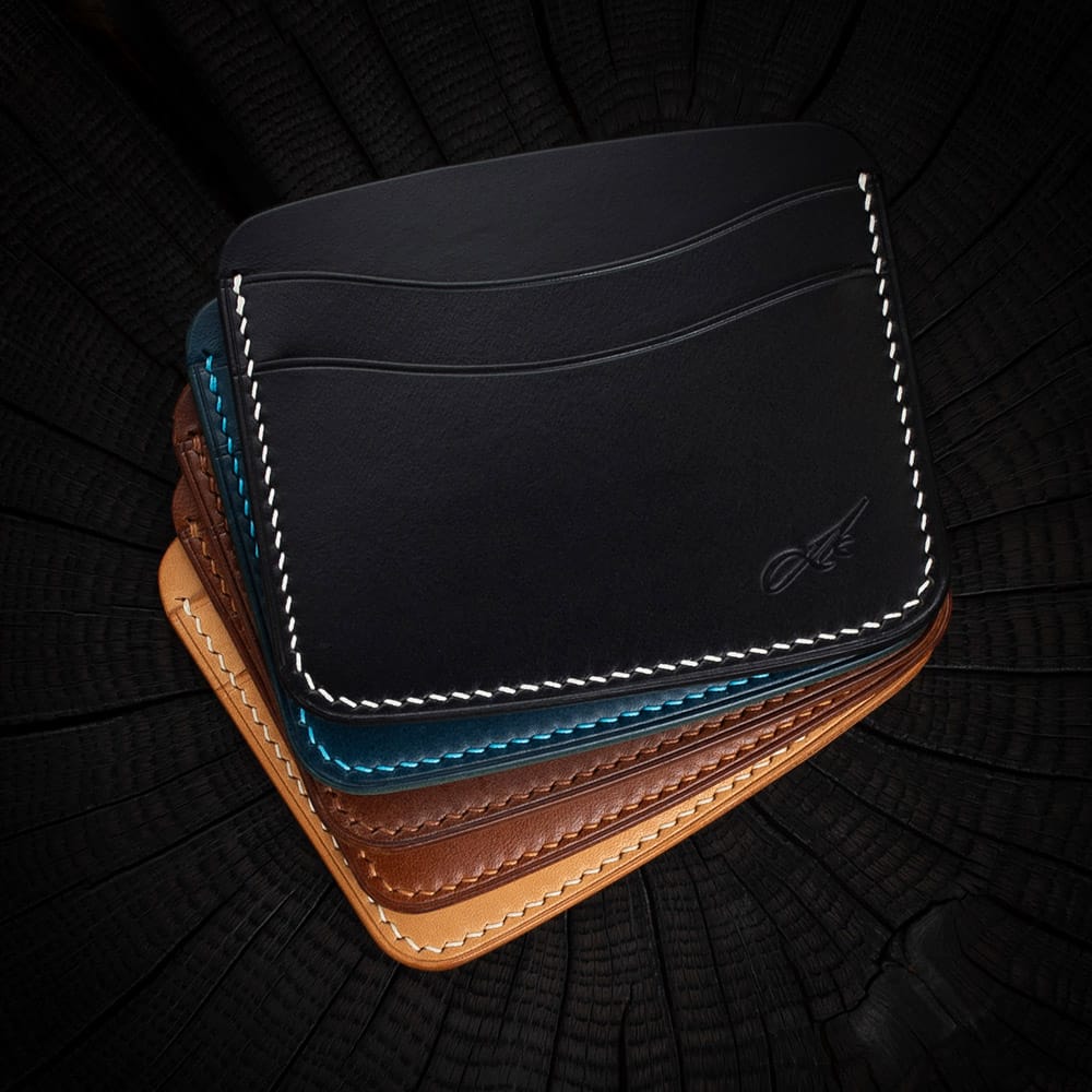 Minimalistlik nahast kaarditasku - valik