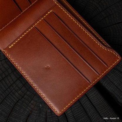 Nahast premium rahakott-konjak