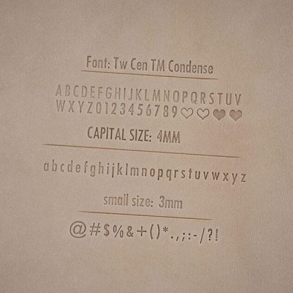 Täisnahale-personaliseering,-nimetähed,-tekst,-isiksutamine